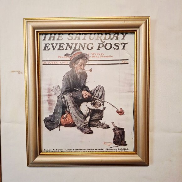 Norman Rockwell Framed Prints Pair - The Saturday Evening Post Covers 8  x 10 - Picture 9 of 10